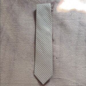 Jos. A. Bank Classic Striped Tie in Khaki and Navy